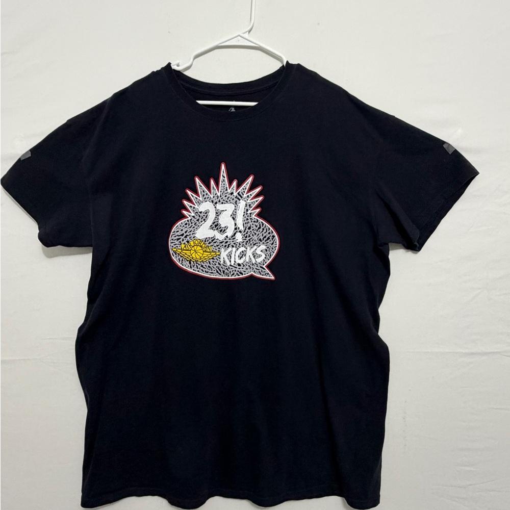 Jordan 23 Kicks Graphic Tee men’s plus size 3XL Black Jumpman Streetwear(A443)✨